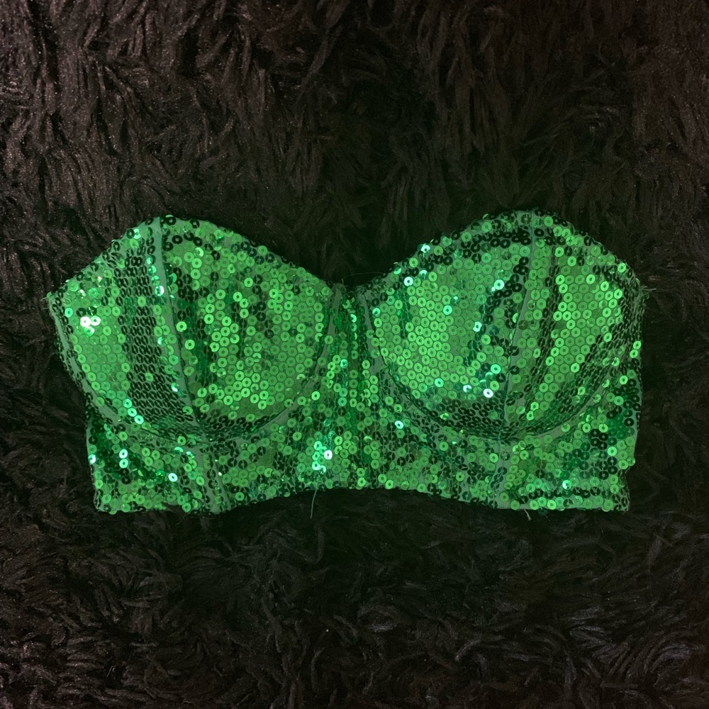 Sparkly Green Top